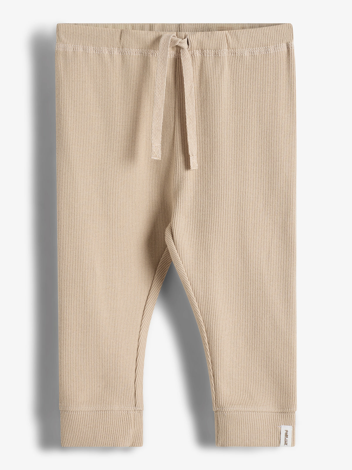 Basic Rib Trousers - Little - Beige