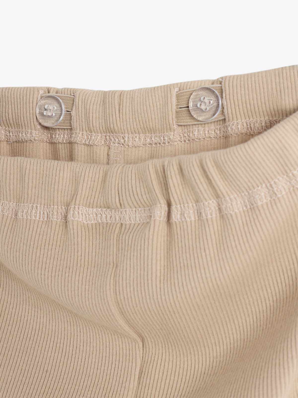 Basic Rib Trousers - Little - Beige