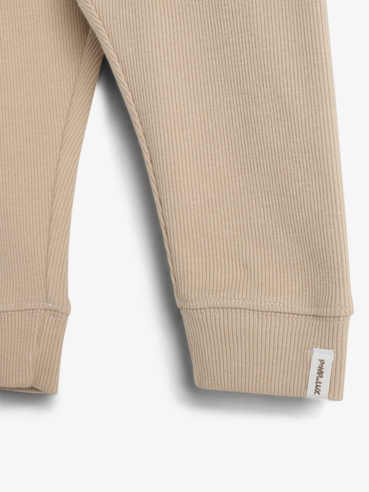 Basic Rib Trousers - Little - Beige