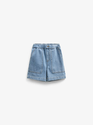 Pull-On Denim Shorts - Tween - Light Blue Denim | 101027 Gavin