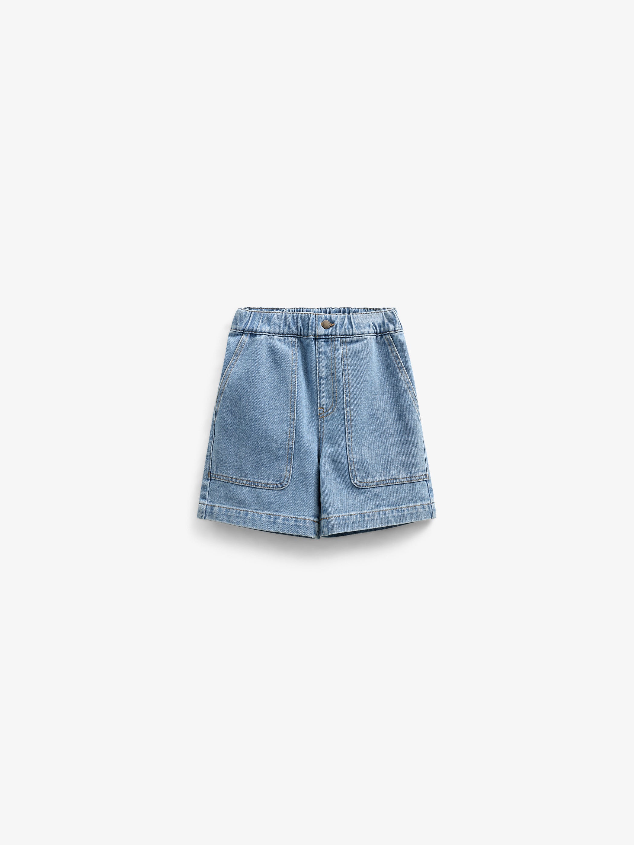 Pull-On Denim Shorts - Tween - Light Blue Denim | 101027 Gavin