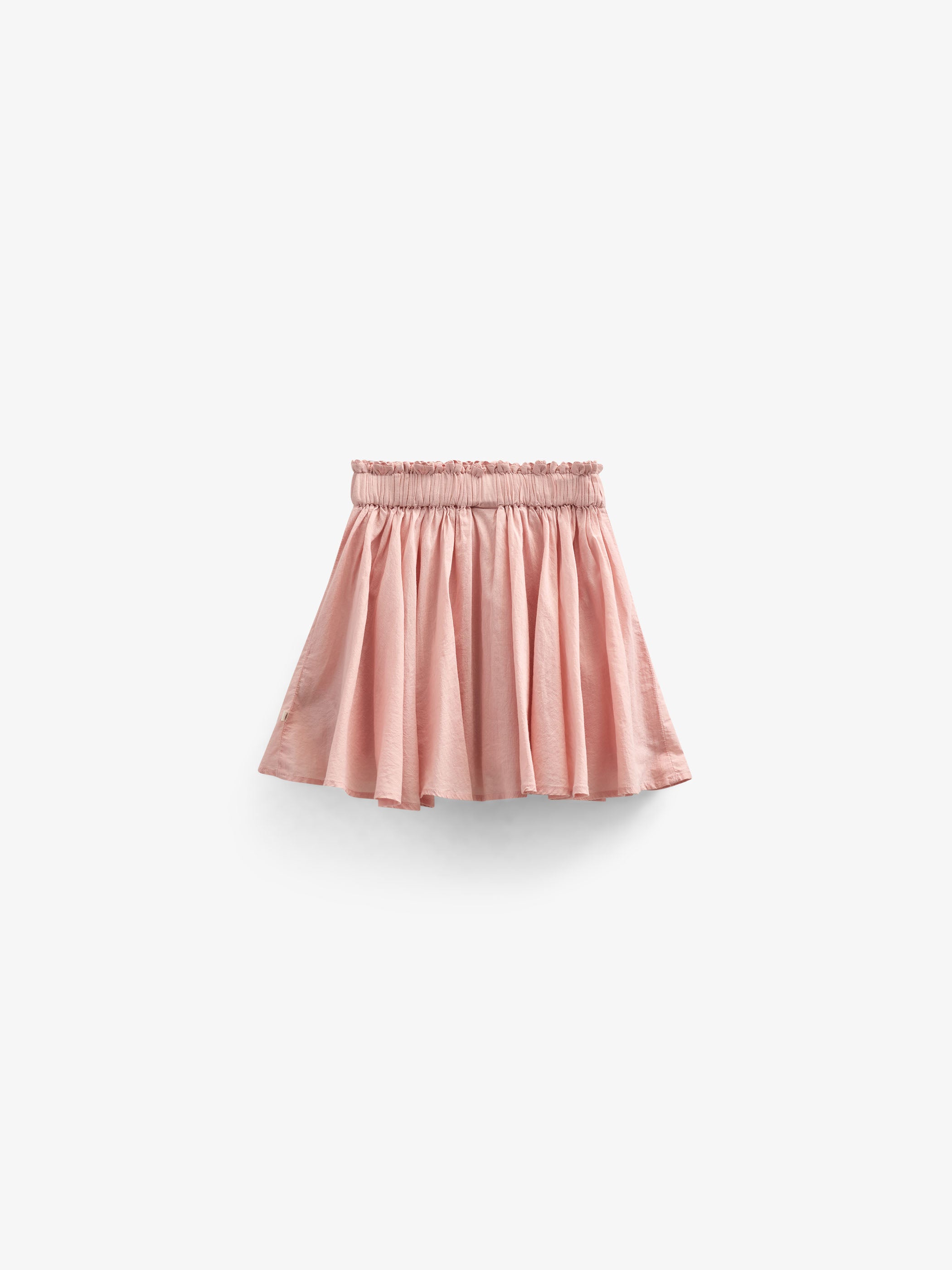Cotton Skirt with Ric Rac Frill - Kids - Rose Tan | 101037 Alma