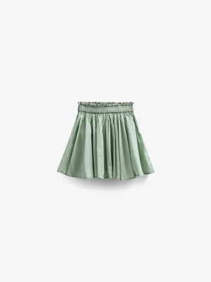 Cotton Skirt with Ric Rac Frill - Kids - Dusty Green | 101038 Alma