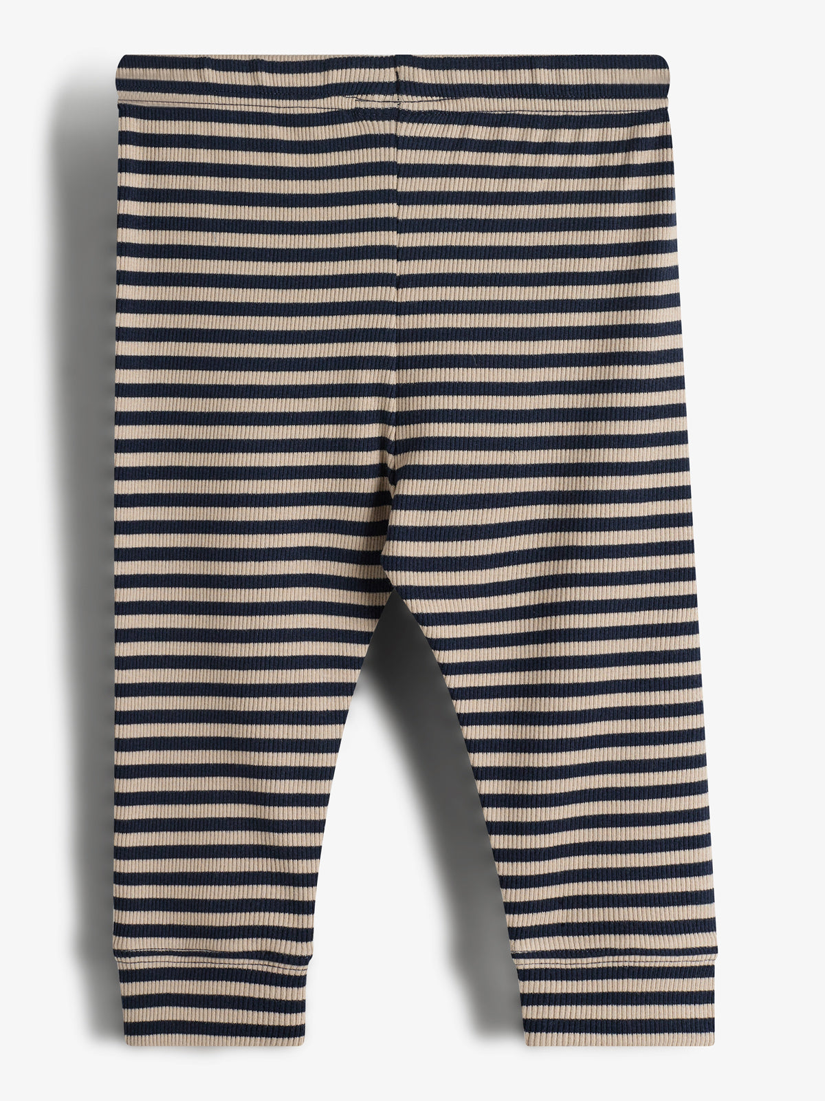 Striped Basic Rib Trousers - Little - Navy/Beige