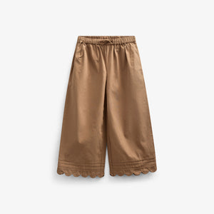 Poplin Trouser with Scallop Edge - Kids - Coconut | 101048 Joy