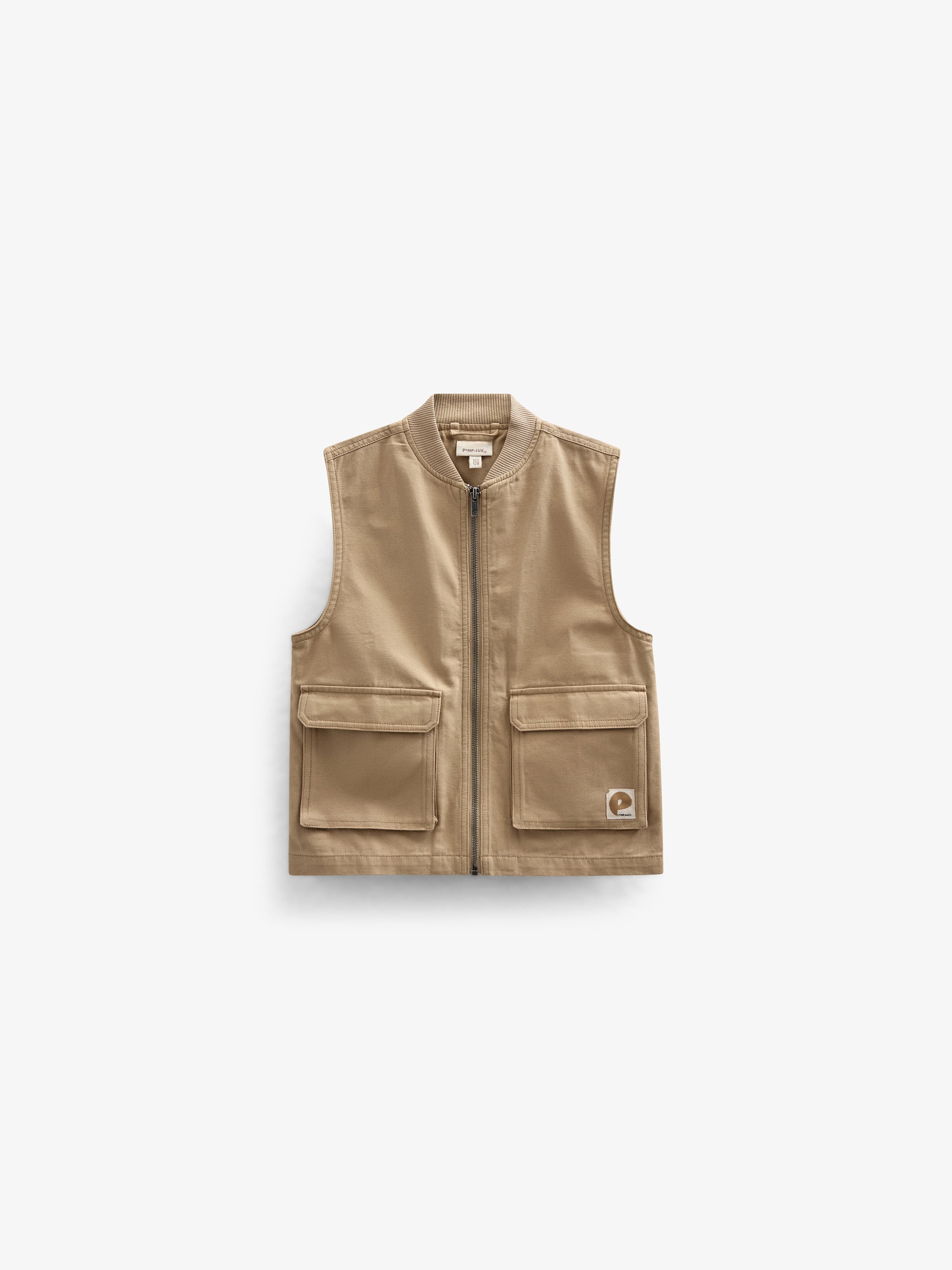Canvas Cargo Gilet - Kids - Khaki | 101128 Isack