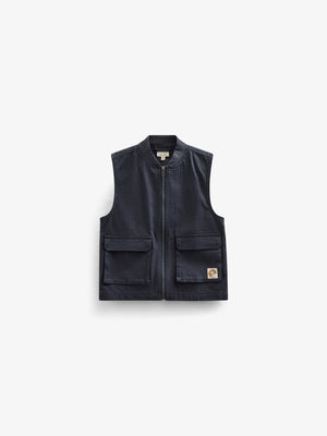 Canvas Cargo Gilet - Kids - Navy | 101130 Isack