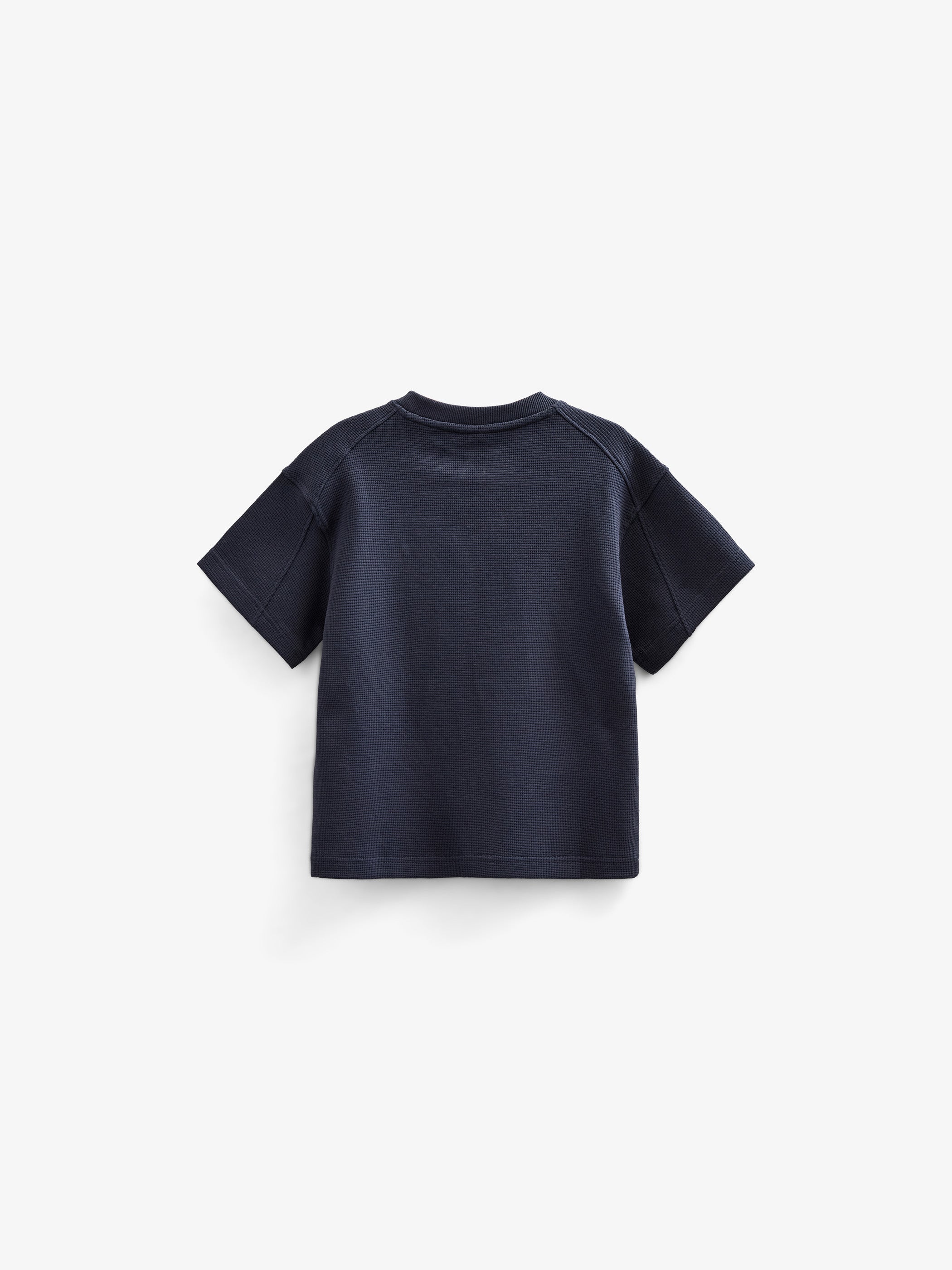 Waffle T-shirt - Kids - Navy | 101152 Evan