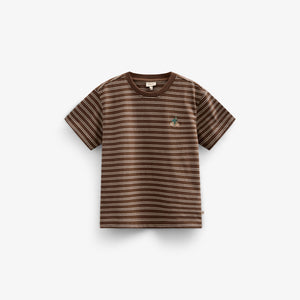 Striped T-shirt - Tween - Dark Brown | 101178 Otto
