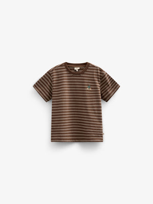 Striped T-shirt - Tween - Dark Brown | 101178 Otto