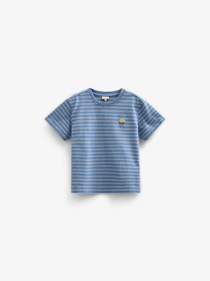 Striped T-shirt - Tween - Dusty Blue | 101180 Otto