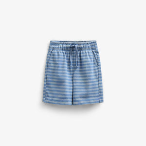 Striped Jersey Shorts - Kids - Dusty Blue | 101183 Otto