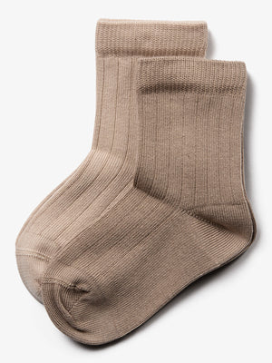 Socks 2-pack - Little - Moonlight/Dark Beige