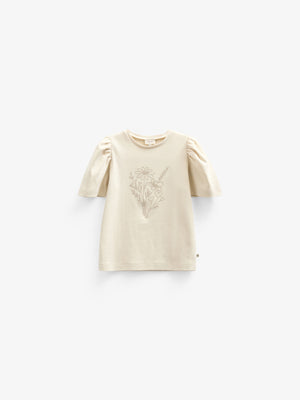 T-shirt With Embroidery - Kids - Offwhite | 101235 Amanda