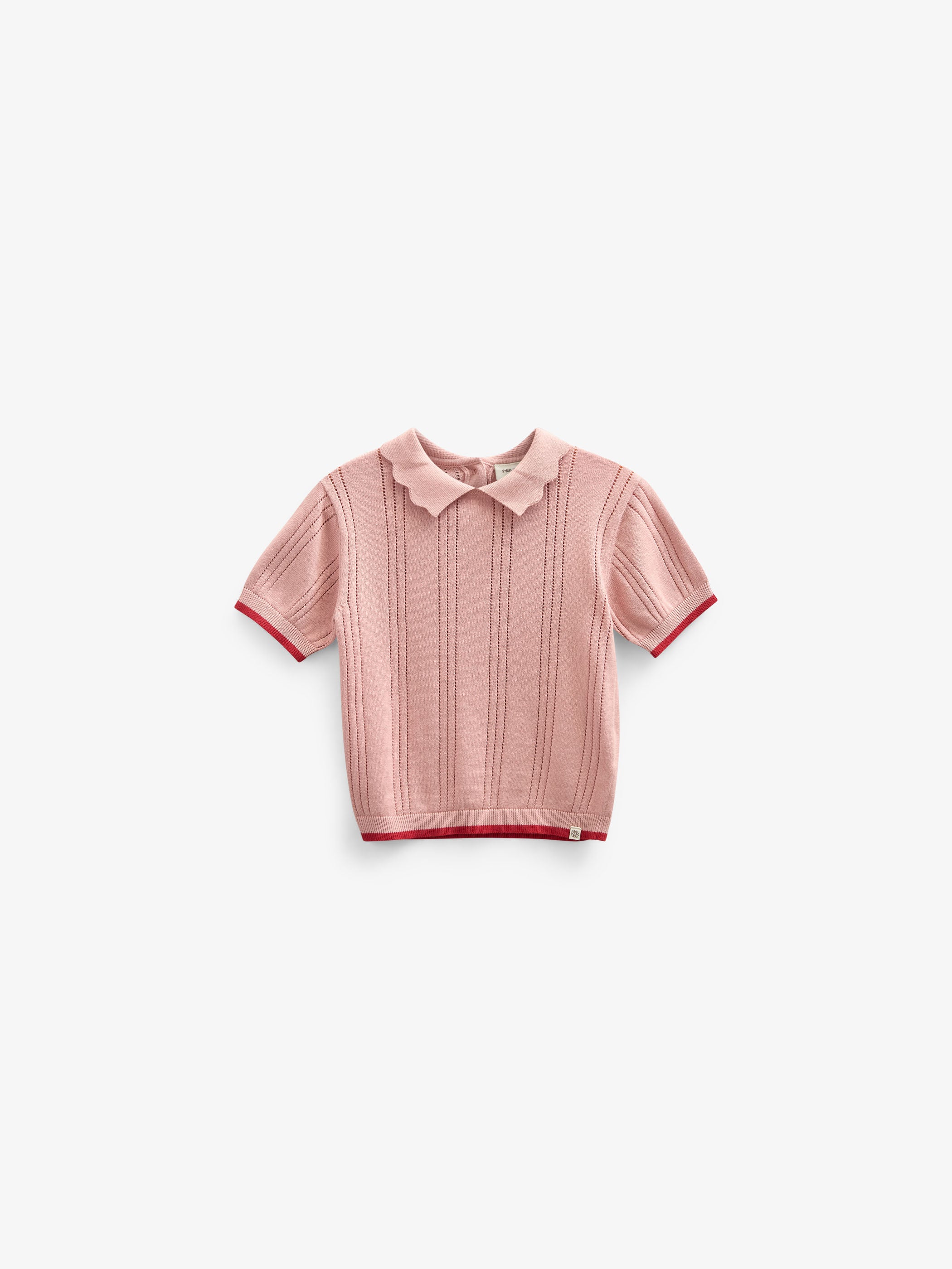 Rose knitted Polo - Kids - Rose | 101241 Helena