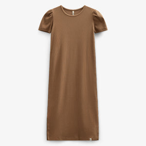 Modal Rib Long T-shirt Dress - Tween - Coconut | 101294 Lottie