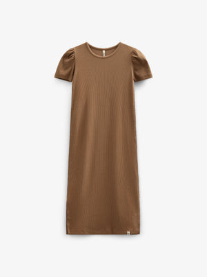 Modal Rib Long T-shirt Dress - Tween - Coconut | 101294 Lottie