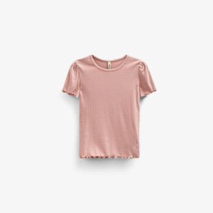 Modal Rib T-shirt - Tween - Rose Tan | 101299 Lottie