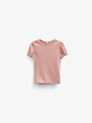 Modal Rib T-shirt - Tween - Rose Tan | 101299 Lottie