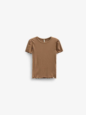 Modal Rib T-shirt - Kids - Coconut | 101300 Lottie