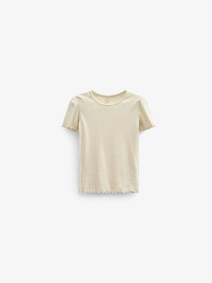 Modal Rib T-shirt - Tween - OffWhite | 101305 Lottie