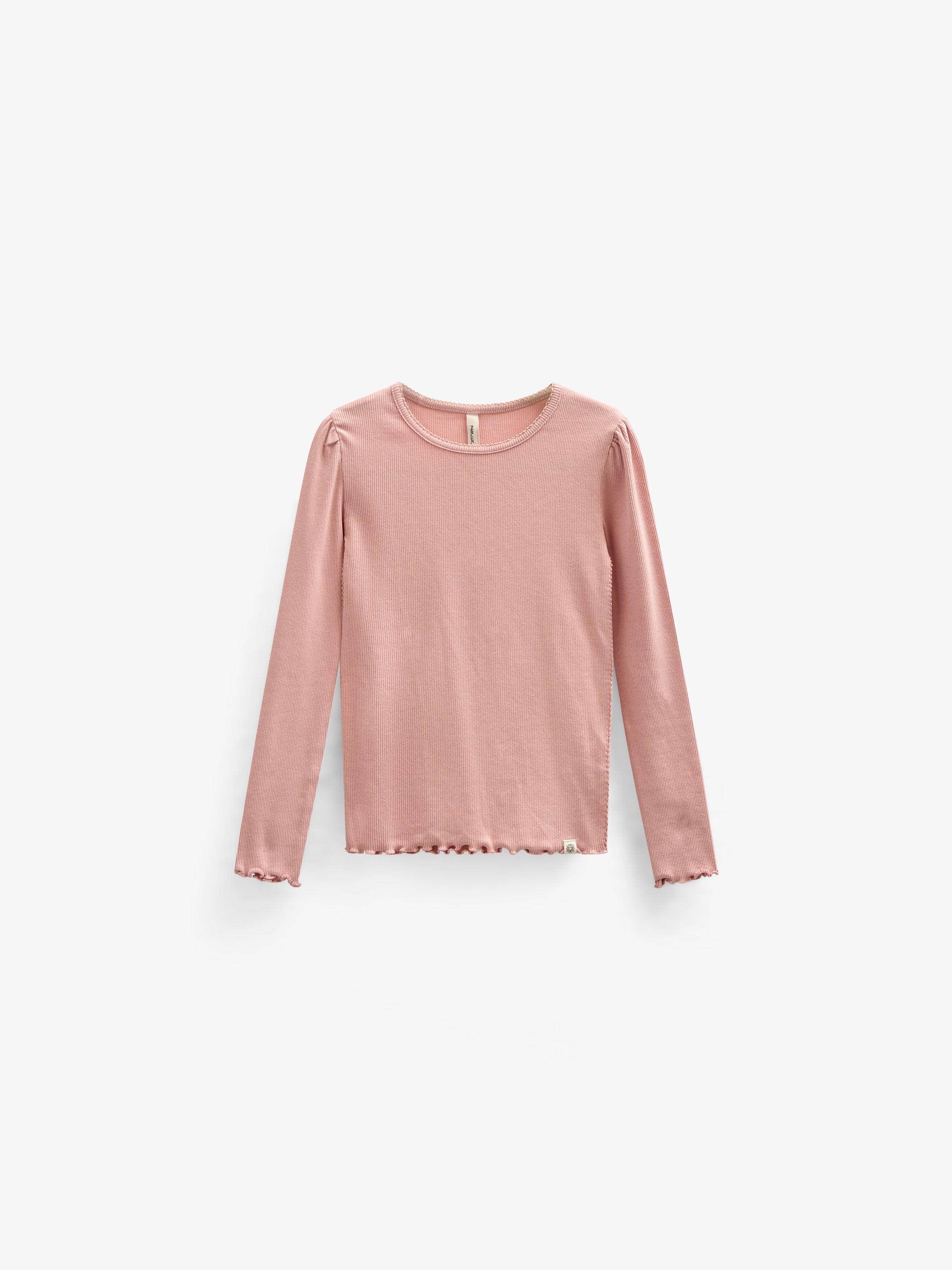 Modal Rib Long Sleeved T-shirt - Tween - Rose Tan | 101307 Lottie