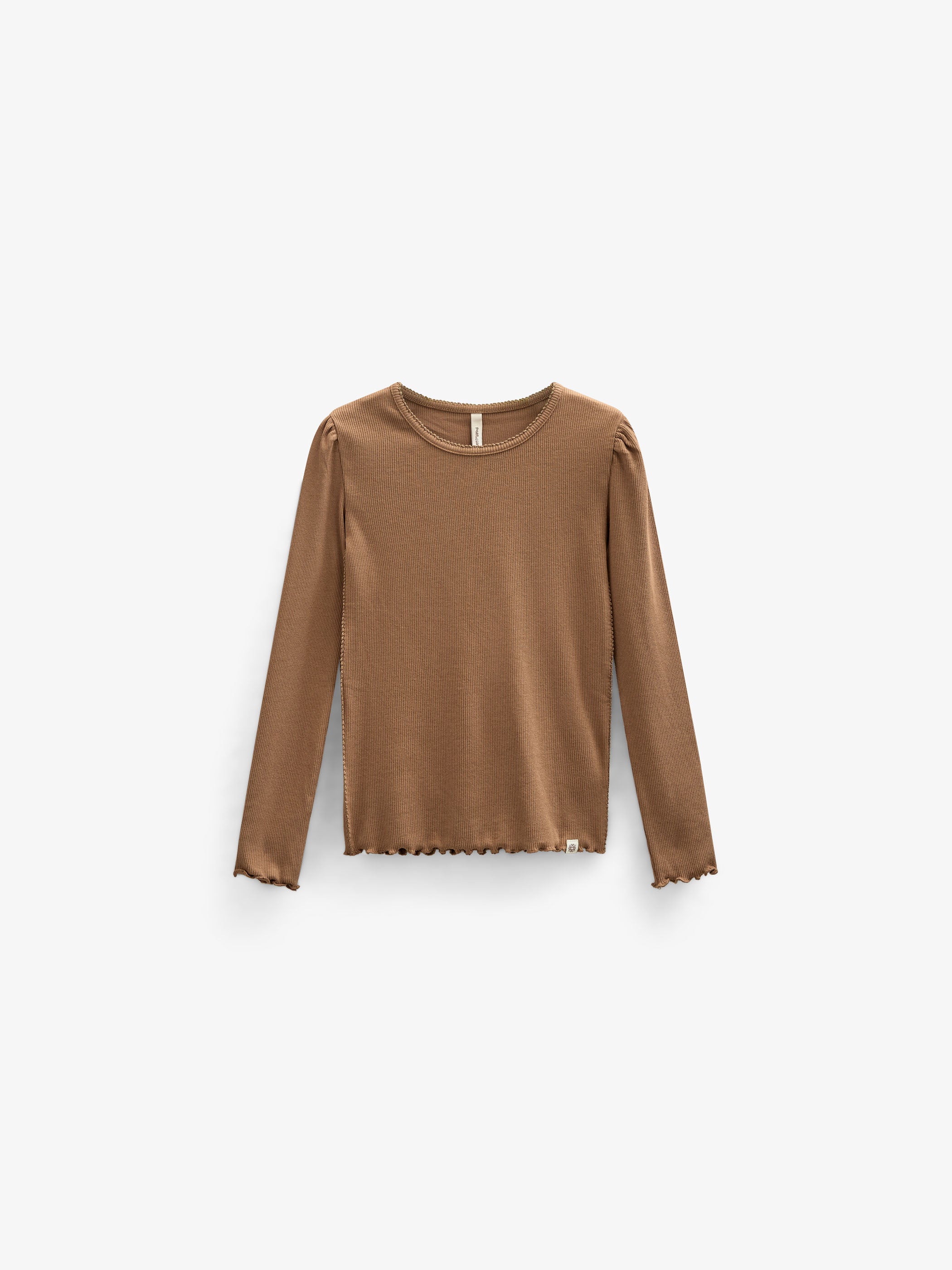 Modal Rib Long Sleeved T-shirt - Tween - Coconut | 101309 Lottie