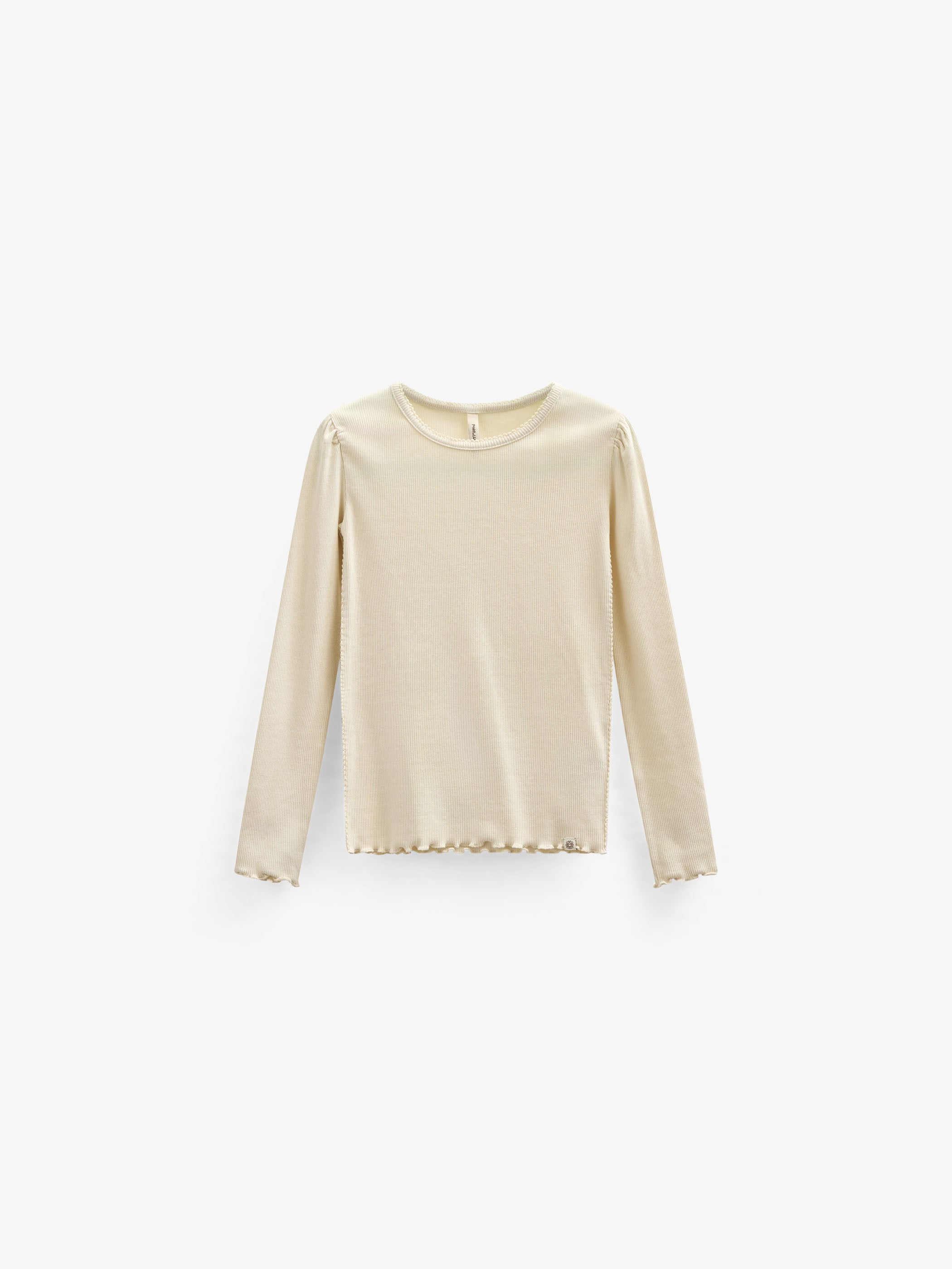 Modal Rib Long Sleeved T-shirt - Tween - OffWhite | 101313 Lottie