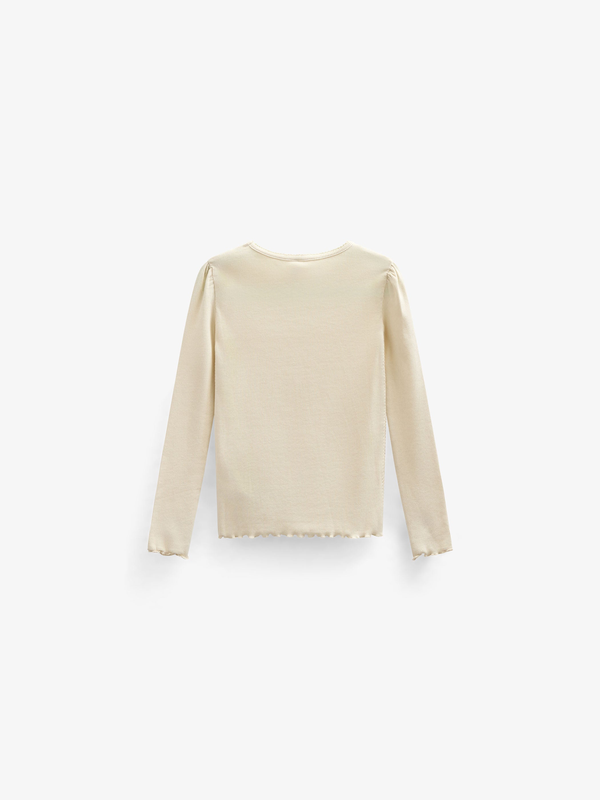 Modal Rib Long Sleeved T-shirt - Tween - OffWhite | 101313 Lottie