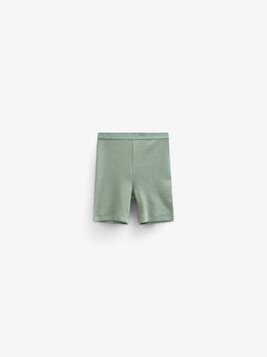 Modal Rib Short Tights - Kids - Dusty Green | 101318 Lottie