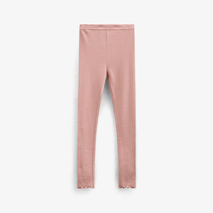 Modal Rib Leggings - Kids - Rose Tan | 101322 Lottie