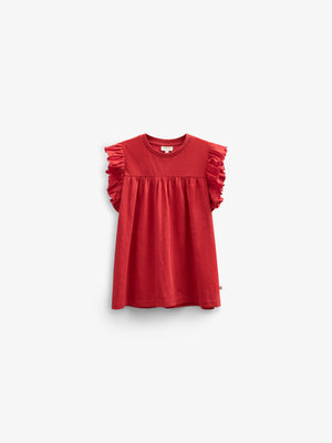 Jersey Blouse - Kids - Cherry Red | 101328 Lucia