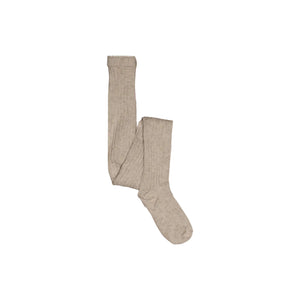 MP Cotton Rib Tights - Tween - Light Brown Melange | 101396 MP Cotton Rib tights