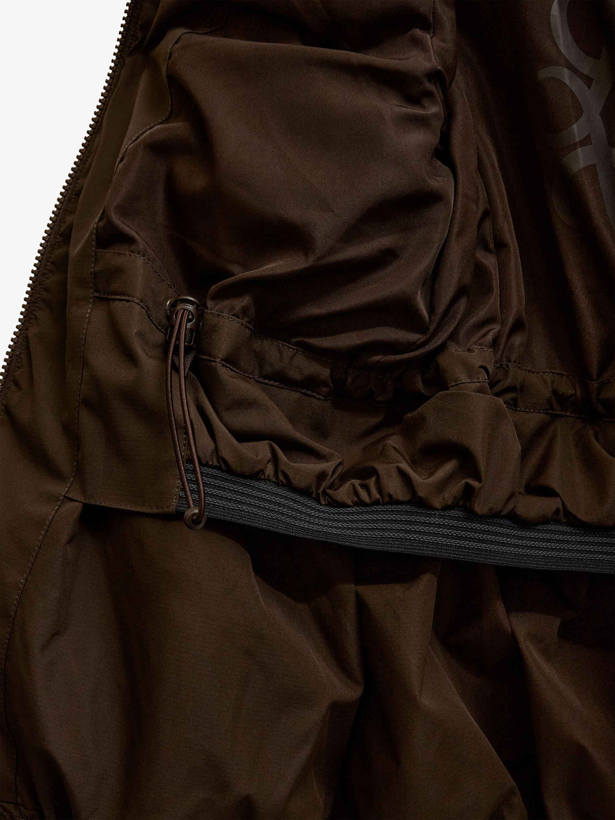Winter Puffer Jacket with Drawstring - Kids - Dark Brown | 101413 Elenor