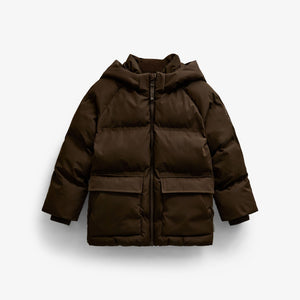 Winter Puffer Jacket - Tween - Dark Brown | 101418 Blake