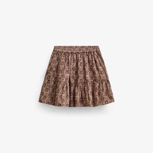 Floral Cotton Skirt - Tween - Rose/Bordeaux | 101430 Nova