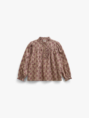 Floral Cotton Blouse - Tween - Rose/Bordeaux | 101434 Nova