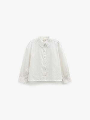 Cotton Shirt with Lace Collar - Tween - Offwhite | 101460 Holly