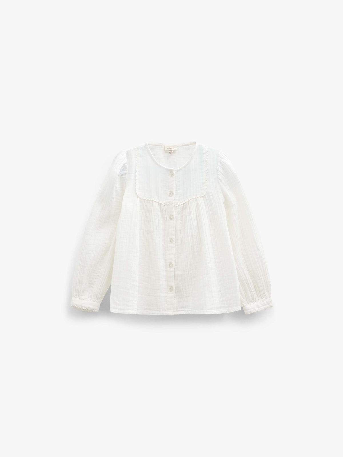 Double Gauze Cotton Blouse - Tween - Offwhite | 101462 Celina