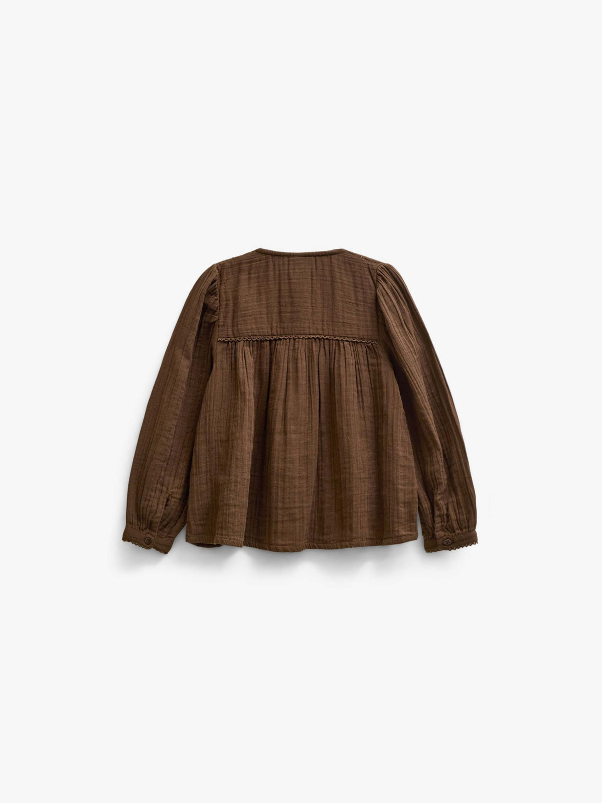 Double Gauze Cotton Blouse - Tween - Brown | 101464 Celina