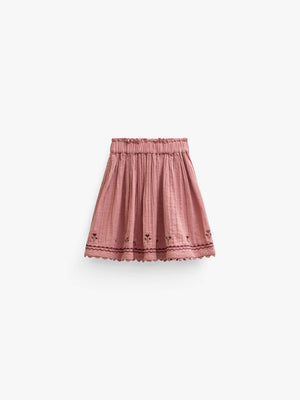 Ric Rac Corduroy Skirt - Tween - Dusty Rose | 101480 Sille
