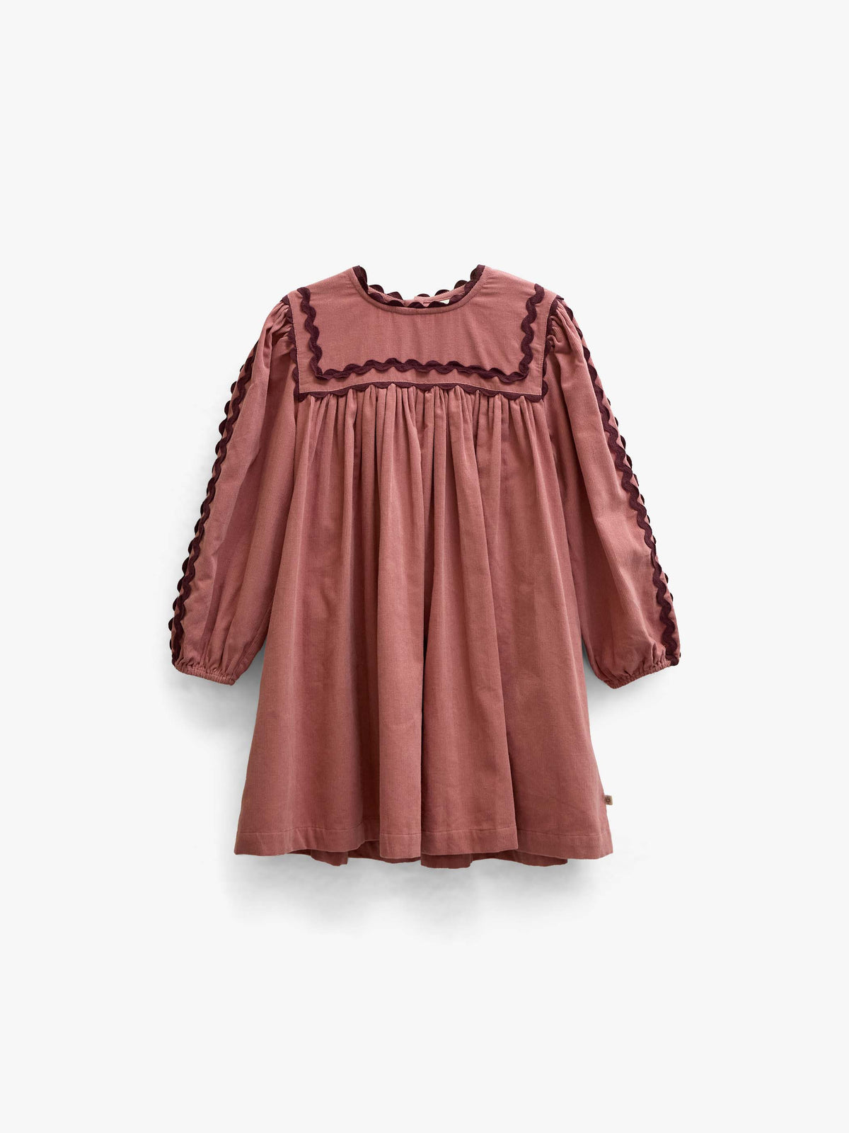 Ric Rac Corduroy Dress - Kids - Dusty Rose | 101475 Sille