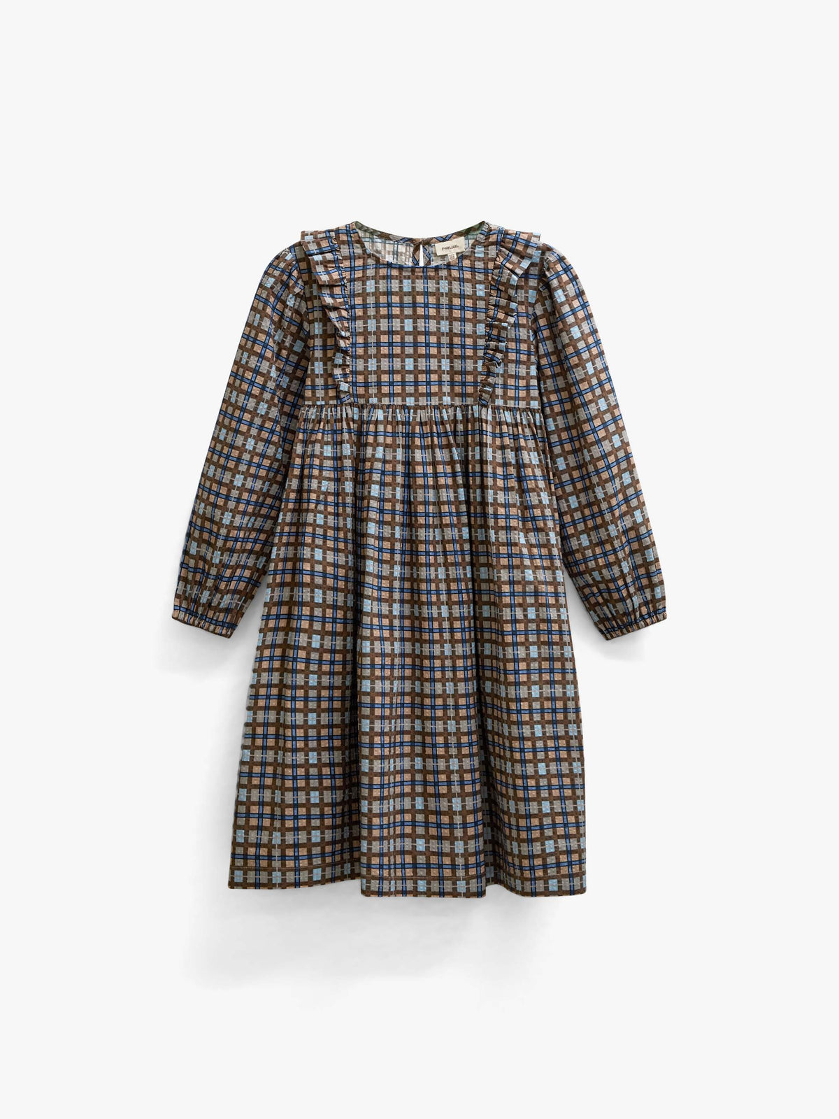 Checked Cotton Dress - Tween - Blue | 101488 Penny