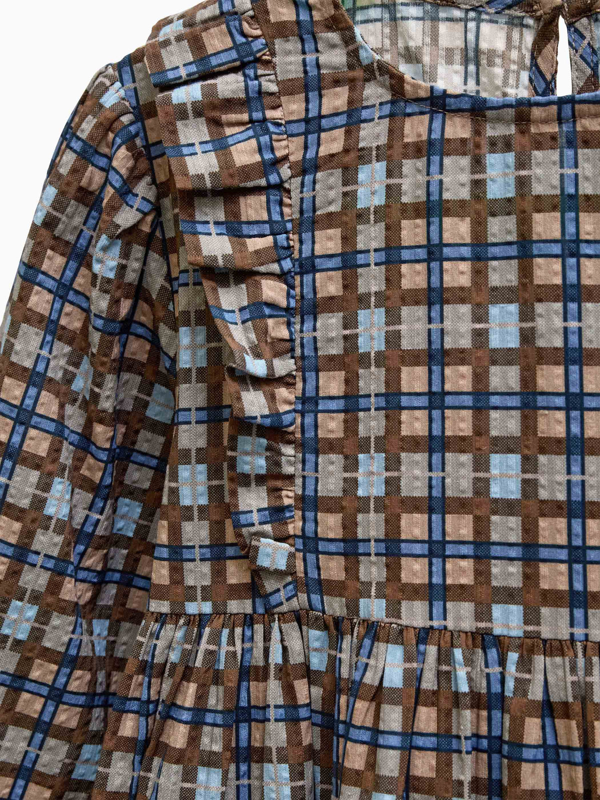 Checked Cotton Dress - Tween - Blue | 101488 Penny