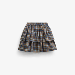 Checked Cotton Skirt - Tween - Blue | 101500 Penny