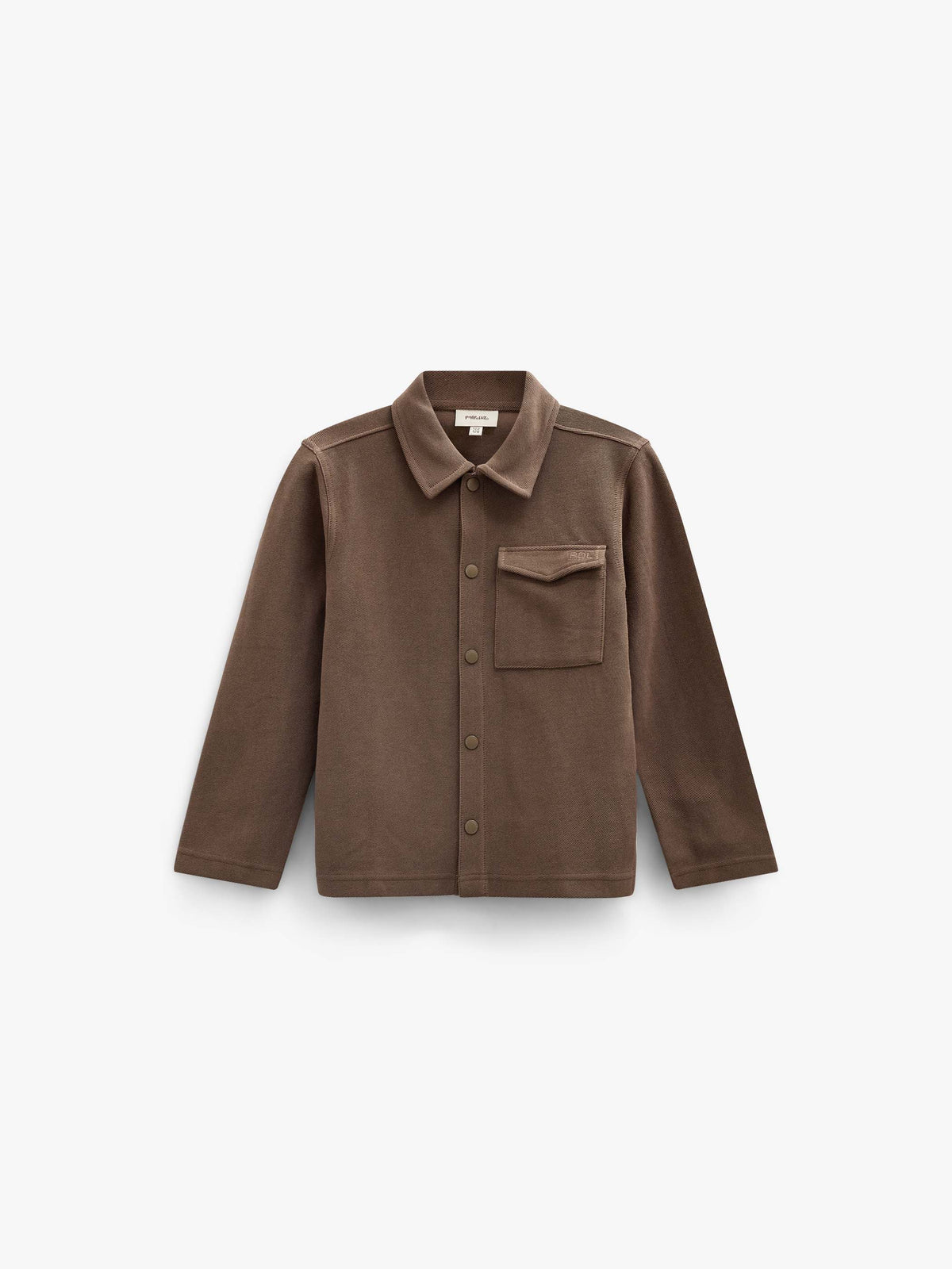Textured Sweat Overshirt - Tween - Brown | 101502 Wilder