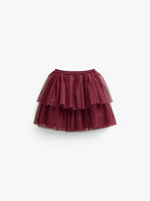 Tulle Skirt - Kids - Bordeaux | 101503 Bianca