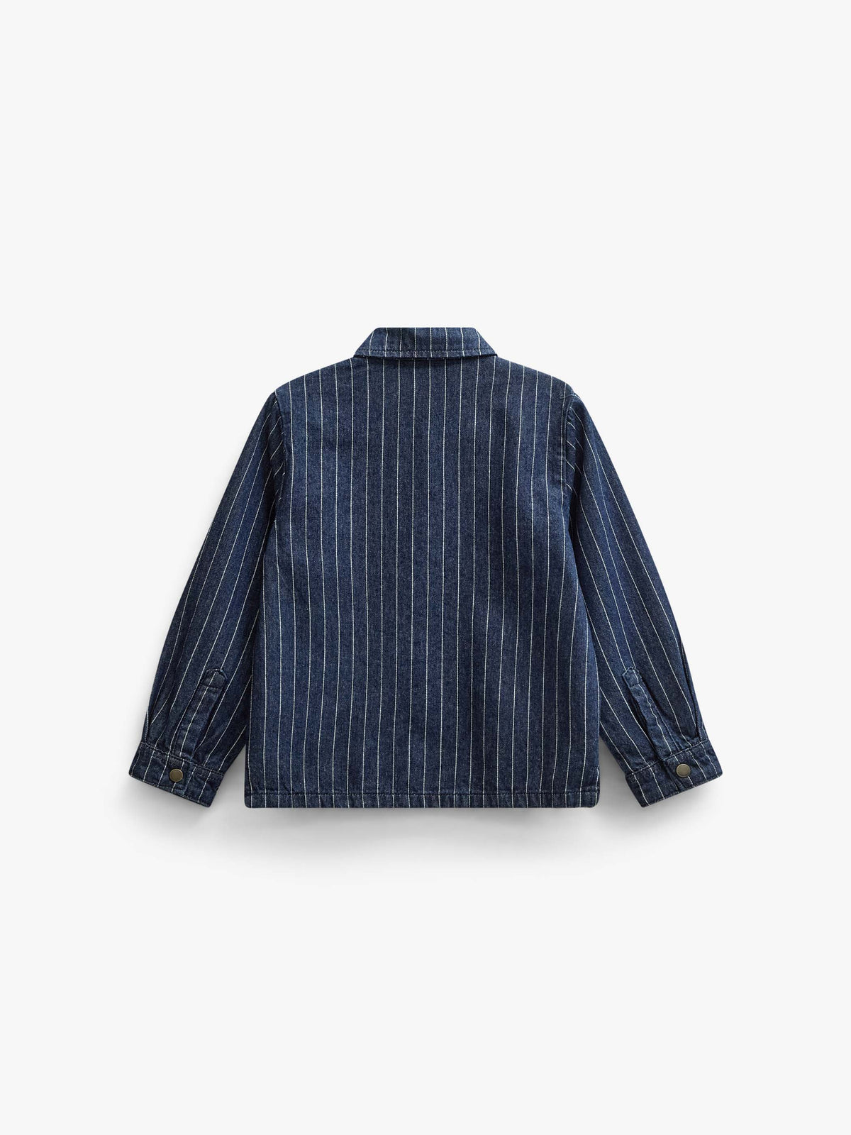 Pinstripe Denim Overshirt - Tween - Dark Blue | 101515 Austin