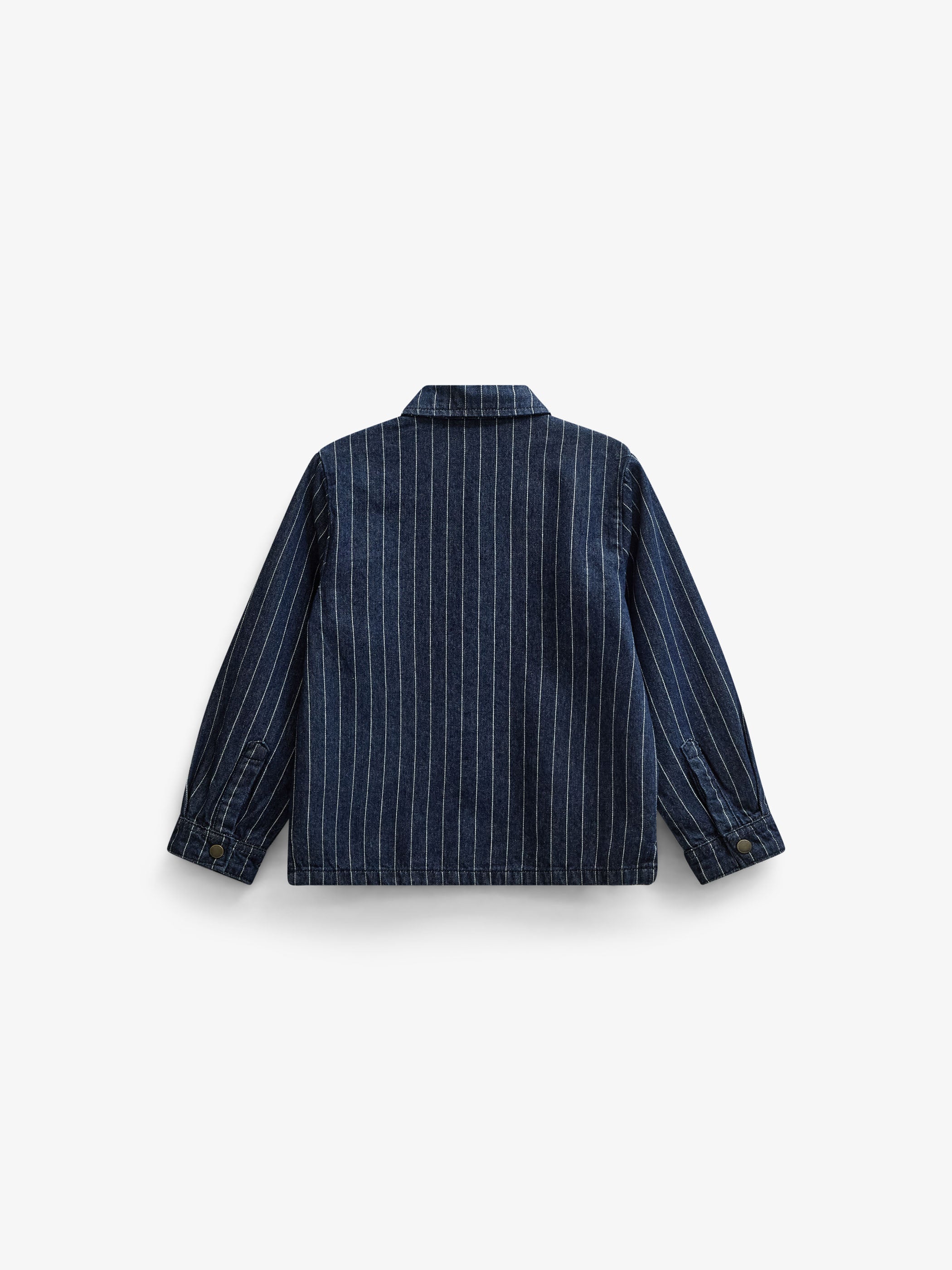 Pinstripe Denim Overshirt - Tween - Dark Blue | 101515 Austin