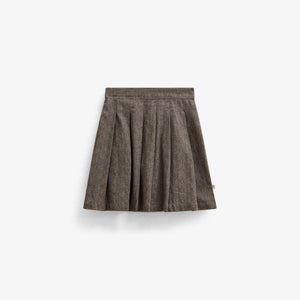 Cotton Herringbone Skirt - Tween - Dark Brown | 101521 Susse
